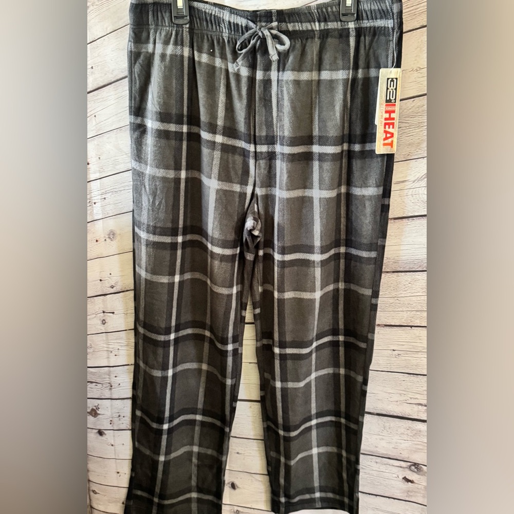 Men’s 32 Degrees Heat Soft Flannel Fleece Sleep Lounge Pants